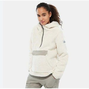 The North Face W Campshire Pullover Hoodie - Size M- Cream